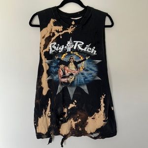 Big & Rich bleached and torn tank top